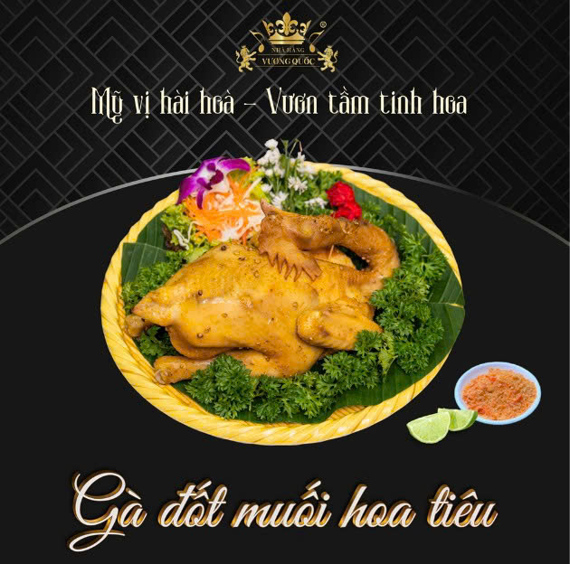Gà đốt muối hoa tiêu