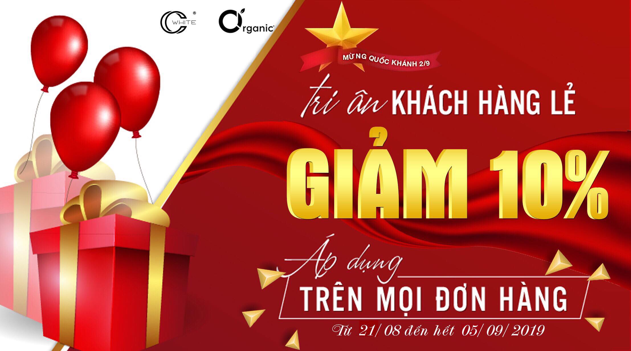 Giảm 10% đồ ăn